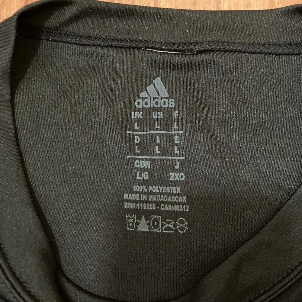 Adidas GOLDEN STATE WARRIORS Nba‎ T-shirt Black Men's Large Polyester EUC